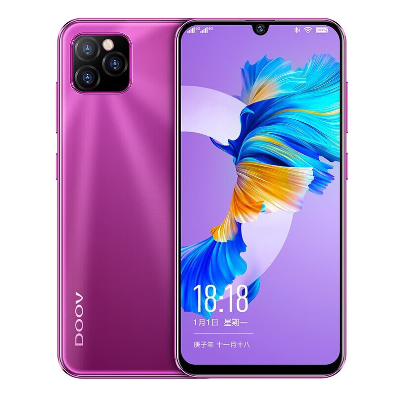 好评率:91%朵唯(doov)x12pro max 智能手机 水滴全面屏 4g全网通 游戏