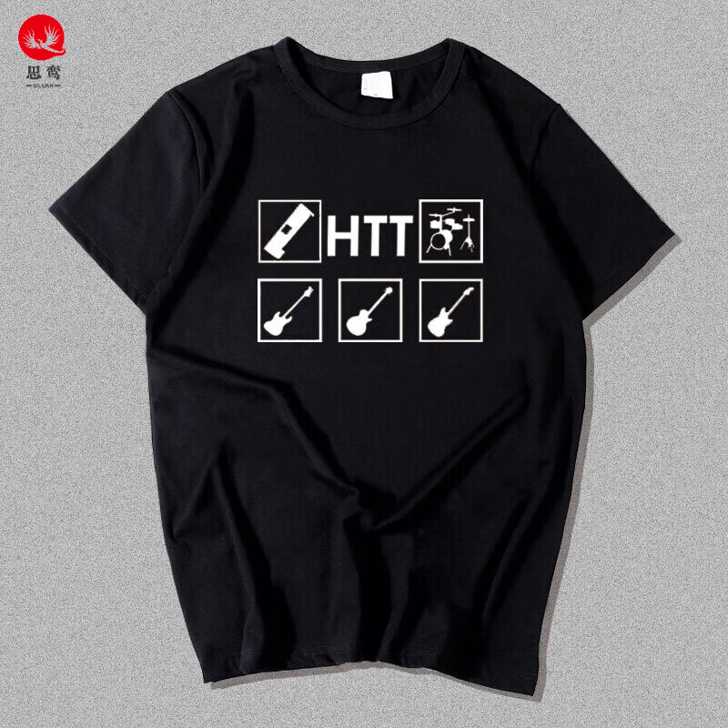 思鸾轻音少女k-on短袖t恤秋山澪平泽唯 htt短袖圆领棉t恤动漫周边衣服