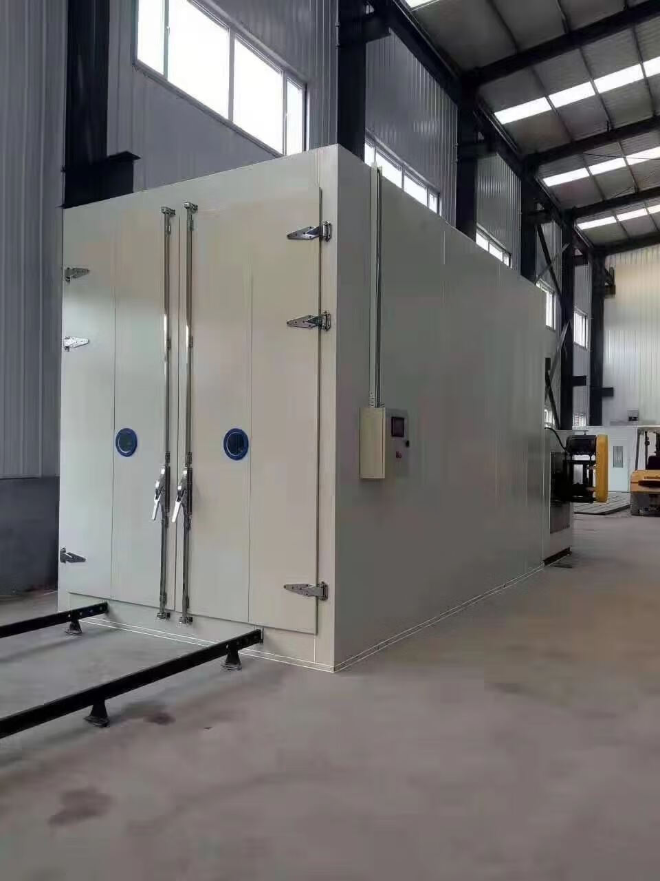 哲弘地适用工业烤箱高温烤漆房燃气烘干房电加热固化炉全套 高温烤箱