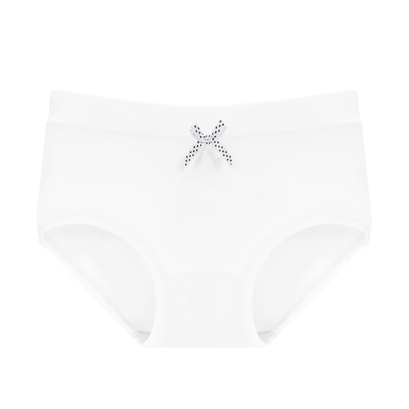 莫代尔四角内裤 低腰高弹力不夹臀不勒腰透气平角内裤 白色（低腰 F
