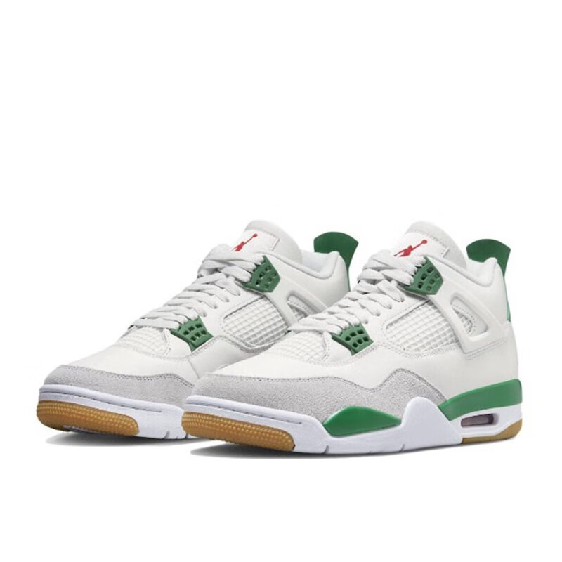耐克(nike) jordan 4 aj4 乔4男子篮球鞋 ct8527 白绿dr5415-103 44