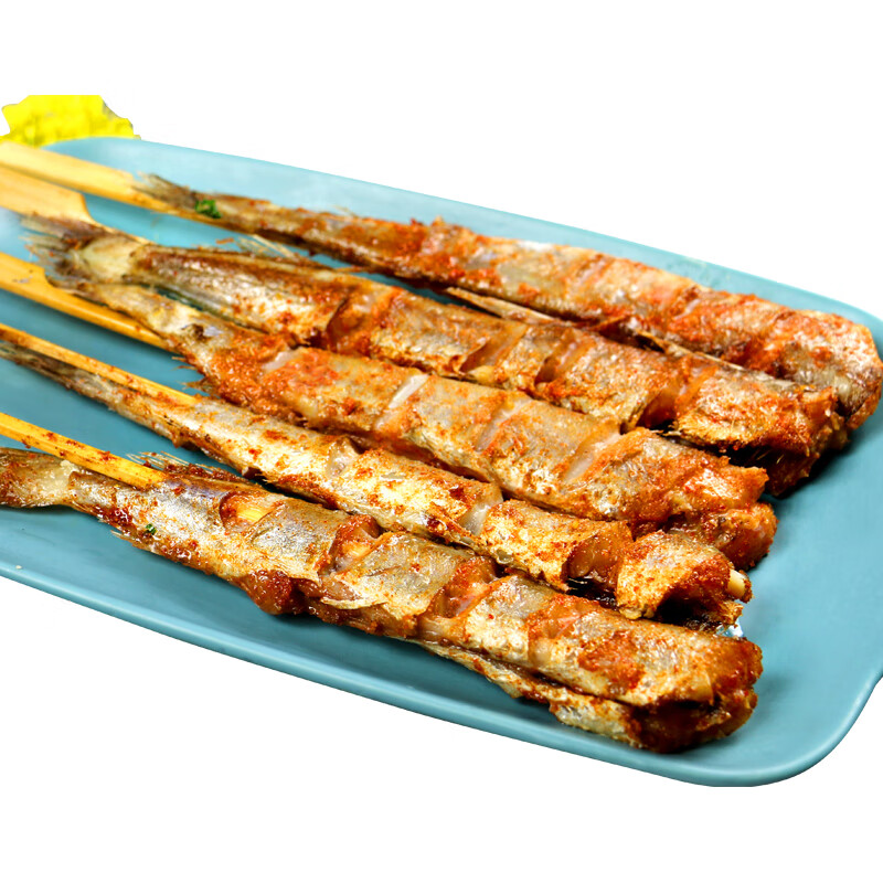 墨之瑶香辣鳕鱼串去头烤鱼串 速冻油炸烧烤小食海鲜小吃20串