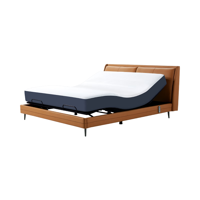 8H 智能床 Milan智能电动床Pro Max多功能可撑腰升降床垫  双人床主卧大床 智仕灰 1.8米套装(时尚软床+25CM零度绵床垫)
