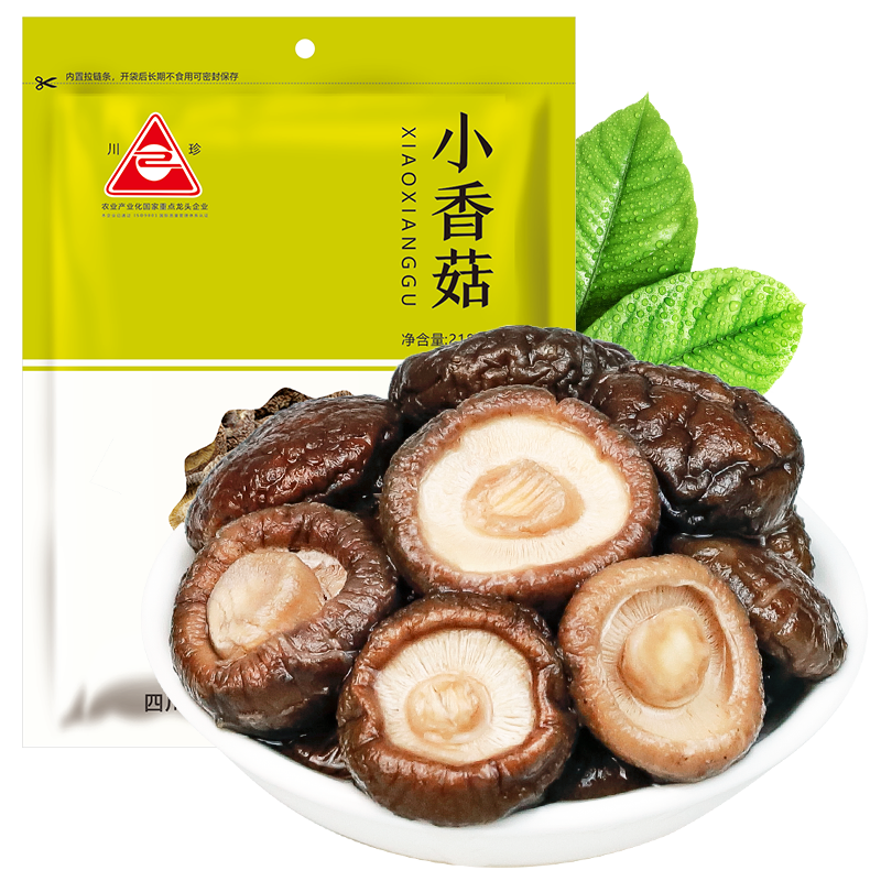 川珍 小香菇218g 干货珍珠菇蘑菇食用菌菇四川南北山珍土特产