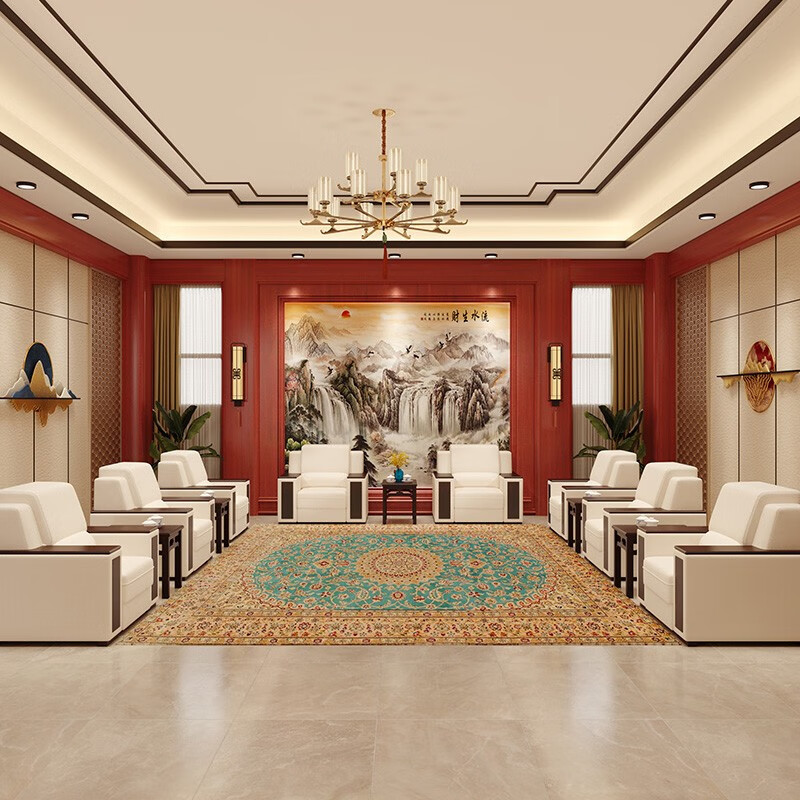 帮耐办公沙发商务迎宾会客室贵宾室接待沙发办公室会议室沙发 西皮款