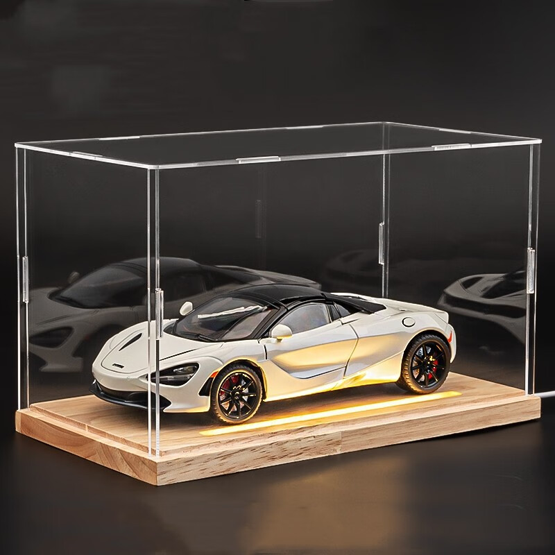 跑车模型儿童玩具车男孩礼物收藏摆件  迈凯伦720s白色【敞篷可折叠】