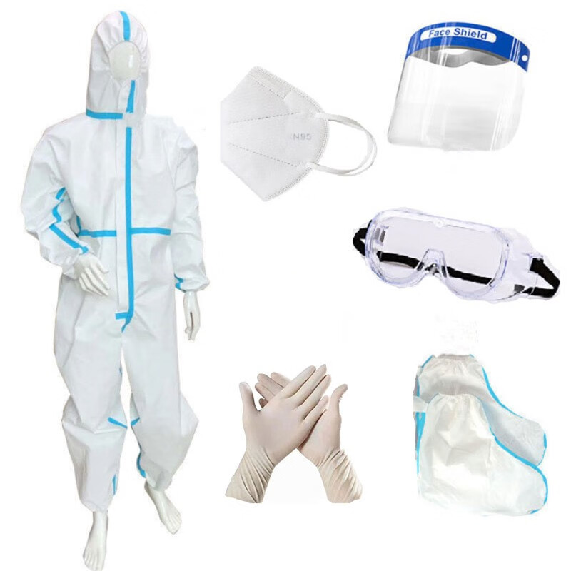 医用防护服一次性全套隔离服无菌连体大白防护衣套装耀卫康 防护服