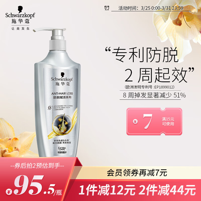 施华蔻（Schwarzkopf）防脱育发护根防落发洗发膏600ml(无硅油 防脱育发 防掉发)使用感如何?