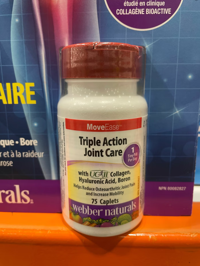 两瓶减15元4瓶减50元加拿大直邮webber伟博3倍关节护理胶囊75粒