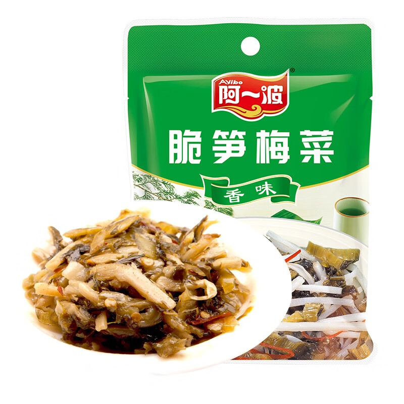 阿一波 脆笋梅菜笋丝70克×30包 下饭菜酱菜咸酸菜小菜香辣即食 香味70g*30包