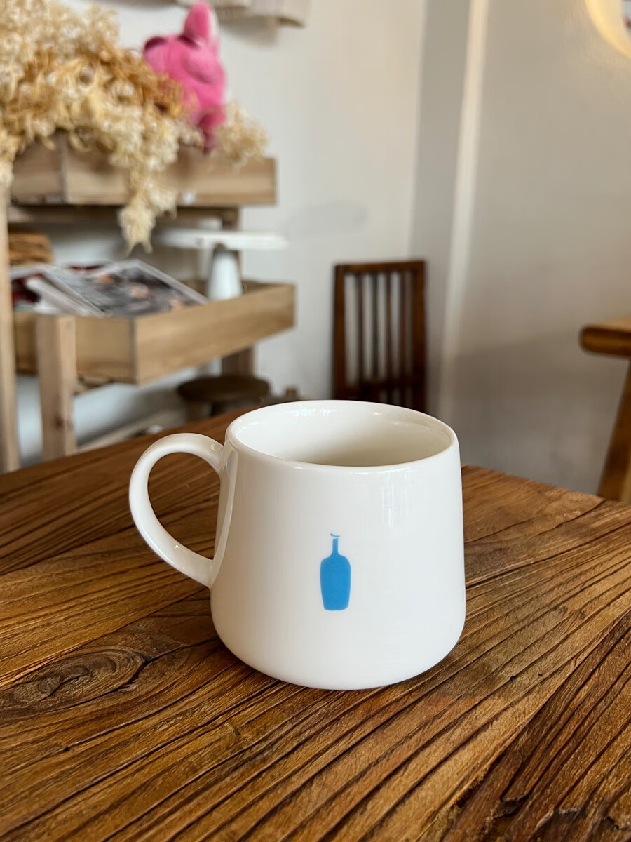 柏蝶莱小蓝瓶咖啡杯日式bluebottle杯子小蓝瓶子咖啡杯陶瓷杯马克杯小