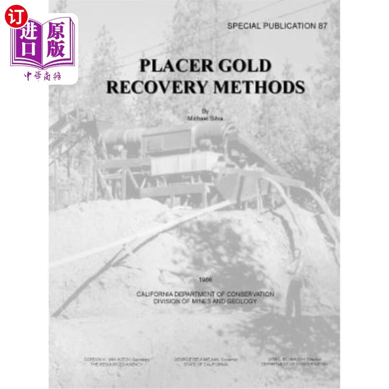 海外直订placer gold recovery methods special publication 87 砂