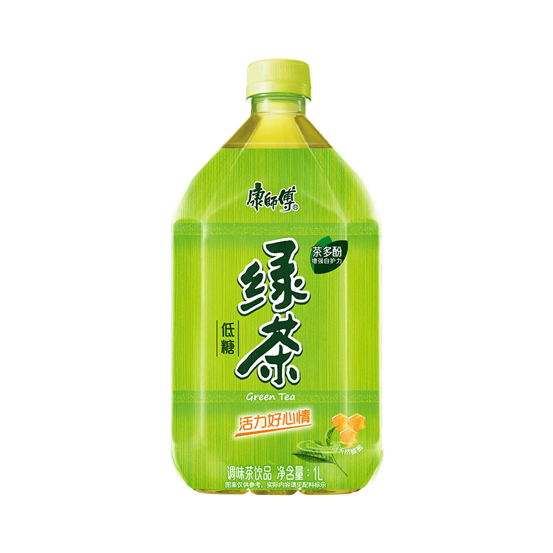 京东超市康师傅绿茶1l*12蜂蜜茉莉味低糖瓶装茶饮料整箱 36.9元
