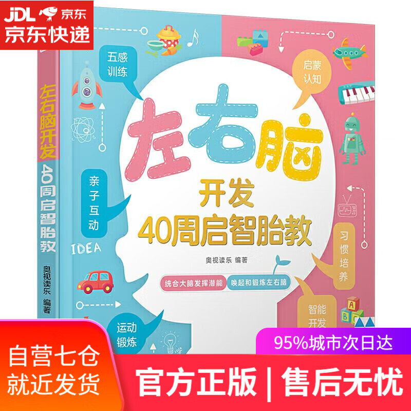【新华书店】左右脑开发-40周启智胎教 奥视读乐 编著 中国轻工业出版社