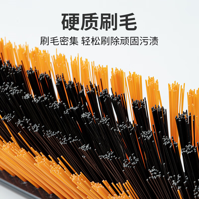 薇瑞格浴室地板刷长柄硬毛刷卫生间刷子洗地刷缝隙刷厕所地面瓷砖清洁刷 40CM加大地板刷