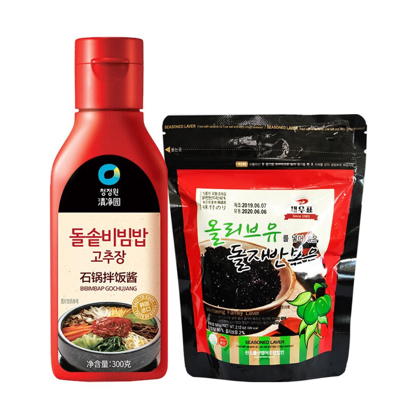 清净园石锅拌饭酱 韩国进口料理酱辣酱蘸酱调味料韩式甜辣椒酱多用途