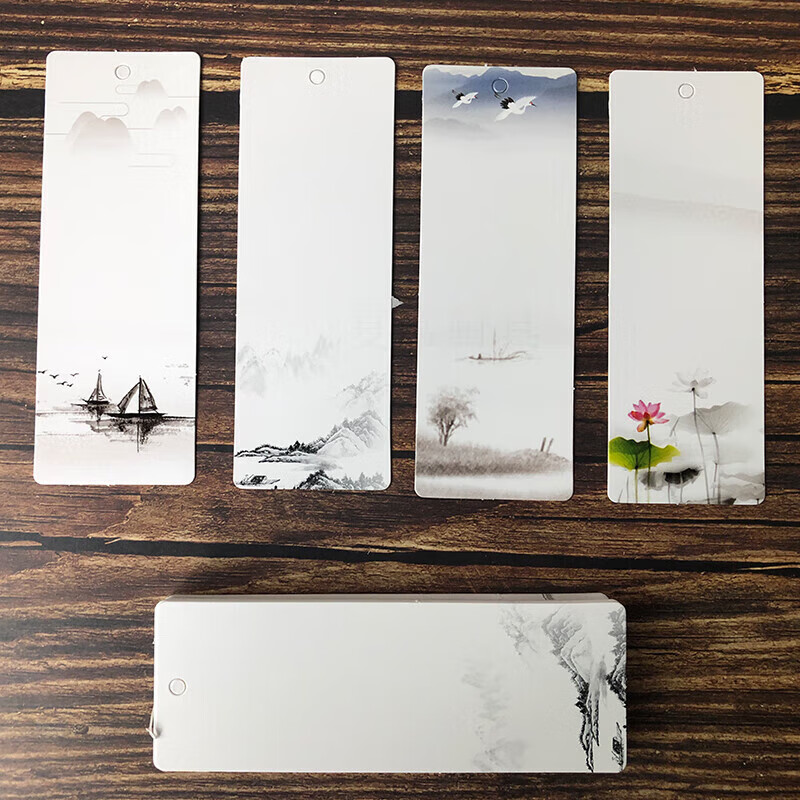 阡囤 创意空白自制书签diy材料包古典中国风学生用自手写手绘卡纸质