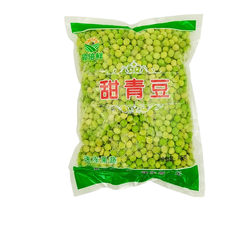 碩倍鮮速凍甜青豆鮮豌豆粒什錦菜非真空家庭裝冷凍鮮蔬菜炒飯配菜 甜青豆2斤/袋
