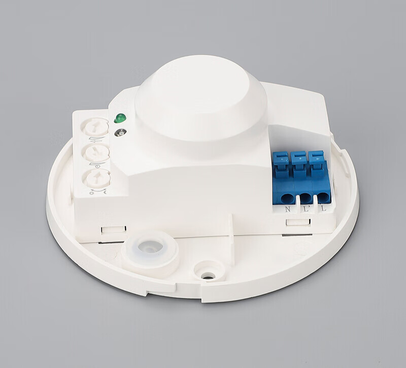 圆形微波雷达感应开关吸顶安装 220v微波感应器人体自动感应开关