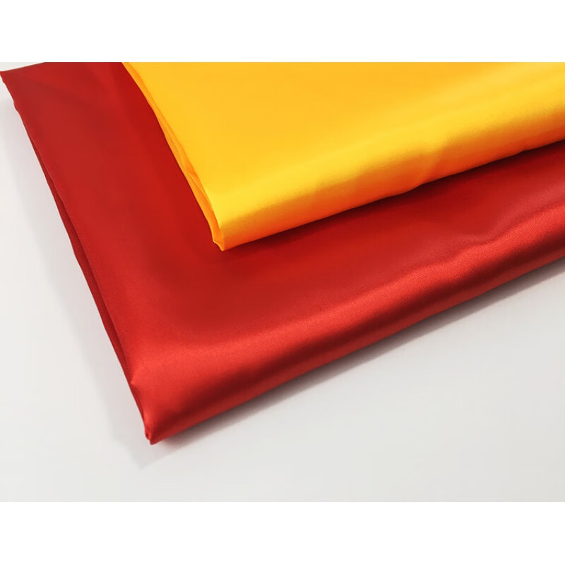 佛教大红布料 黄布佛布金黄绸缎 红绸布绸缎布婚庆舞蹈花球红绸子布料