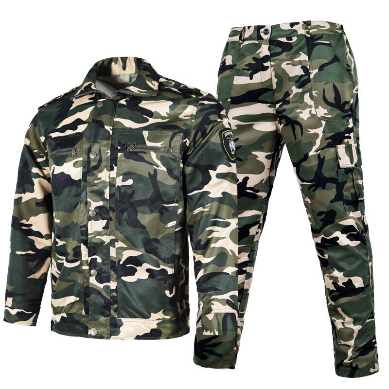 盾郎(donow)新式迷彩服套装春夏军训作训服耐磨防刮工作服学生演出服