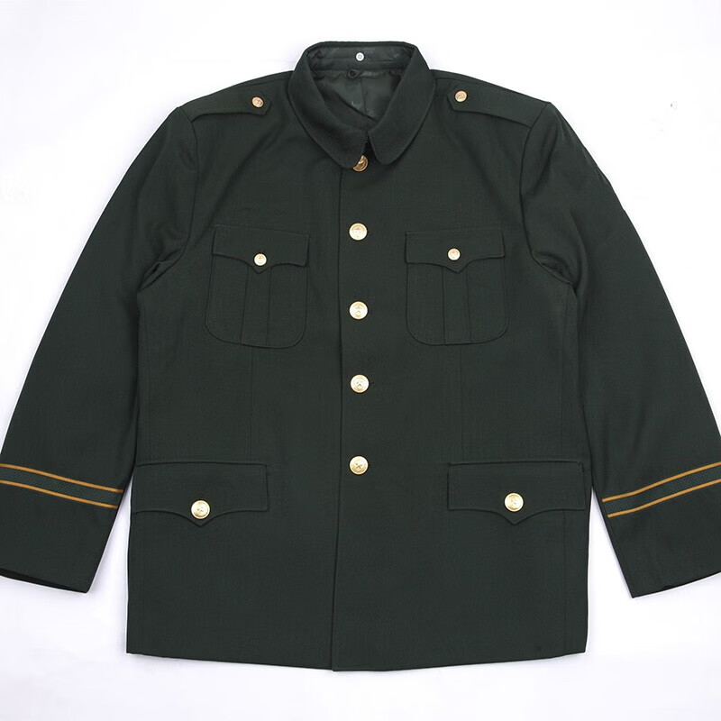 橄榄绿松枝绿春秋冬常服套装军训西装套装军绿色工装 wu 仕款 冬(中山