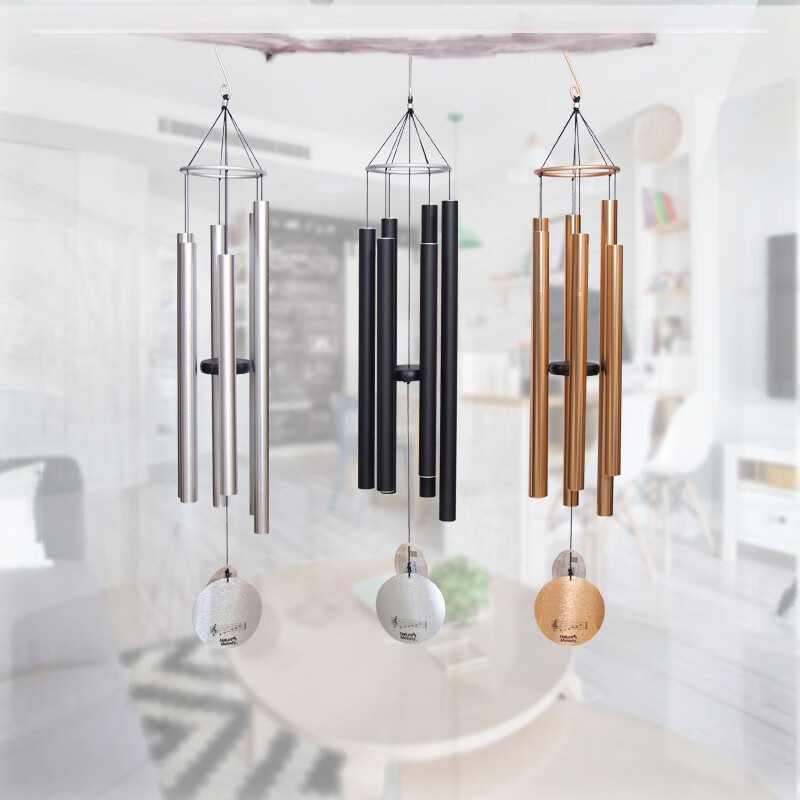 盛装舞步创意金属管冥想音乐风铃挂饰户外铁艺花园日式风铃家居礼品