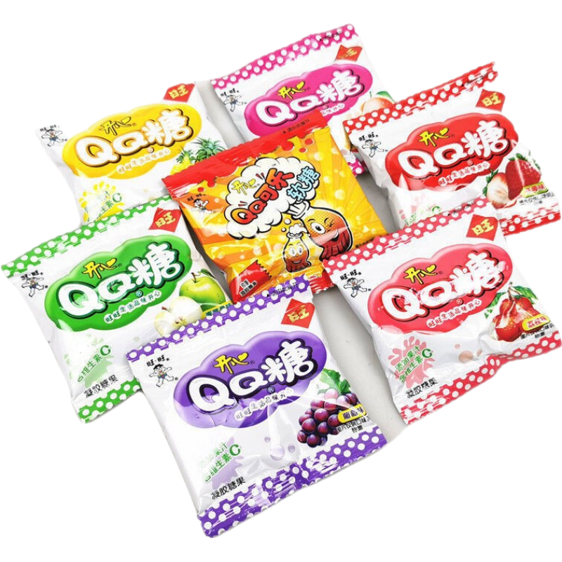 旺旺旺仔開心QQ糖500g散裝軟糖橡皮糖果散稱兒童小零食水果軟糖 【隨機(jī)混合口味】500g