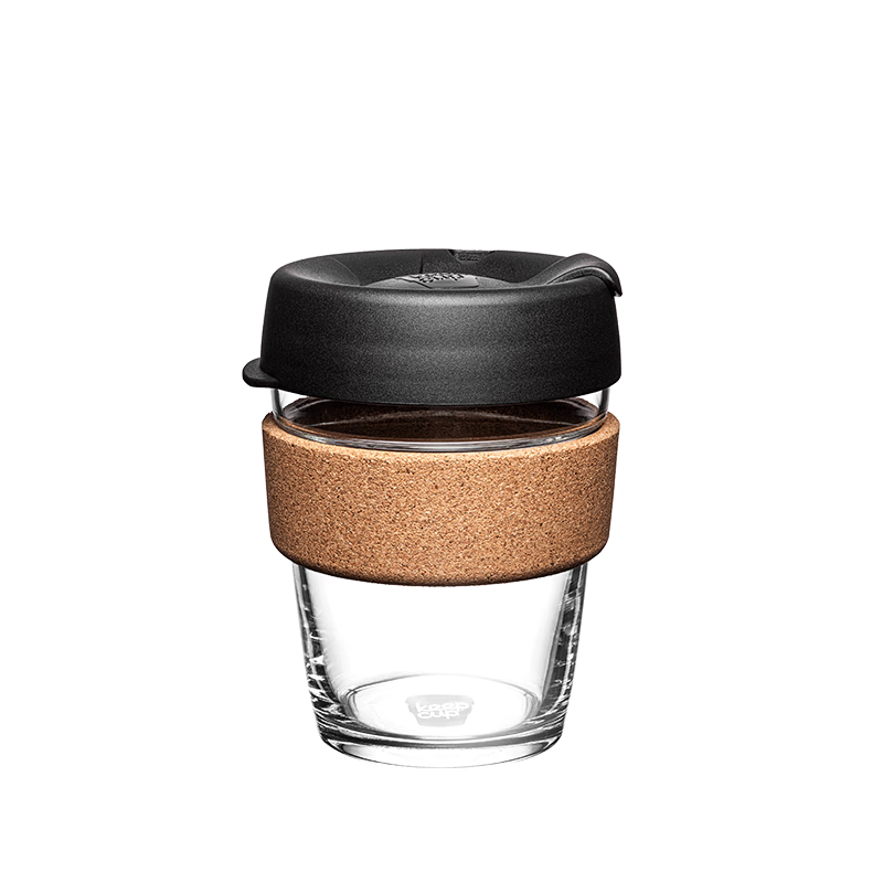 KEEPCUP澳洲进口咖啡杯范木环钢化玻璃水杯黑咖啡340ml