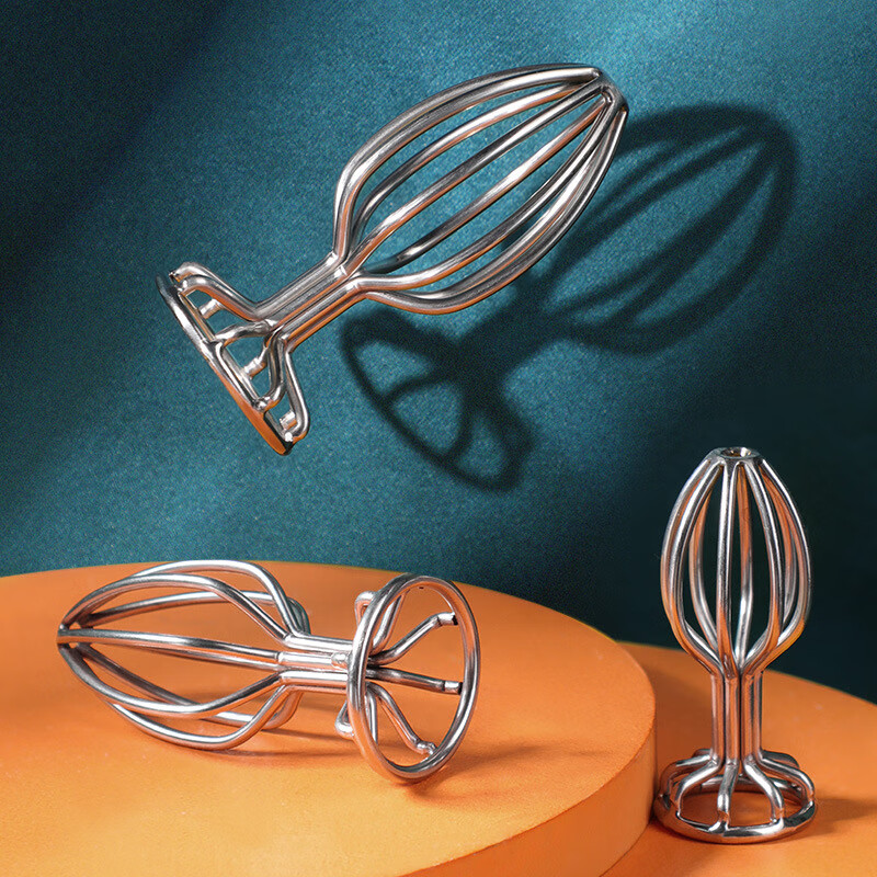 谜姬 后庭肛塞 成人用品sm圆底镂空金属后庭肛塞另类情趣变态辅助道具