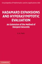 预订 Hadamard Expansions and Hyperasymptotic Evaluation