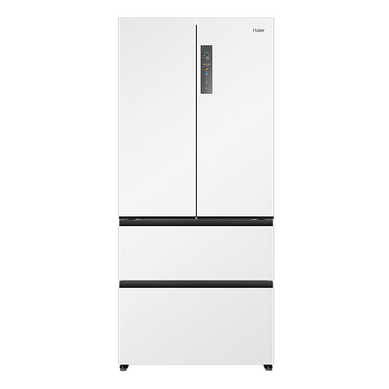 海尔（Haier）500升白色超薄嵌入式家用法式多门大容量家用电冰箱  BCD-500WGHFD4DW9U1