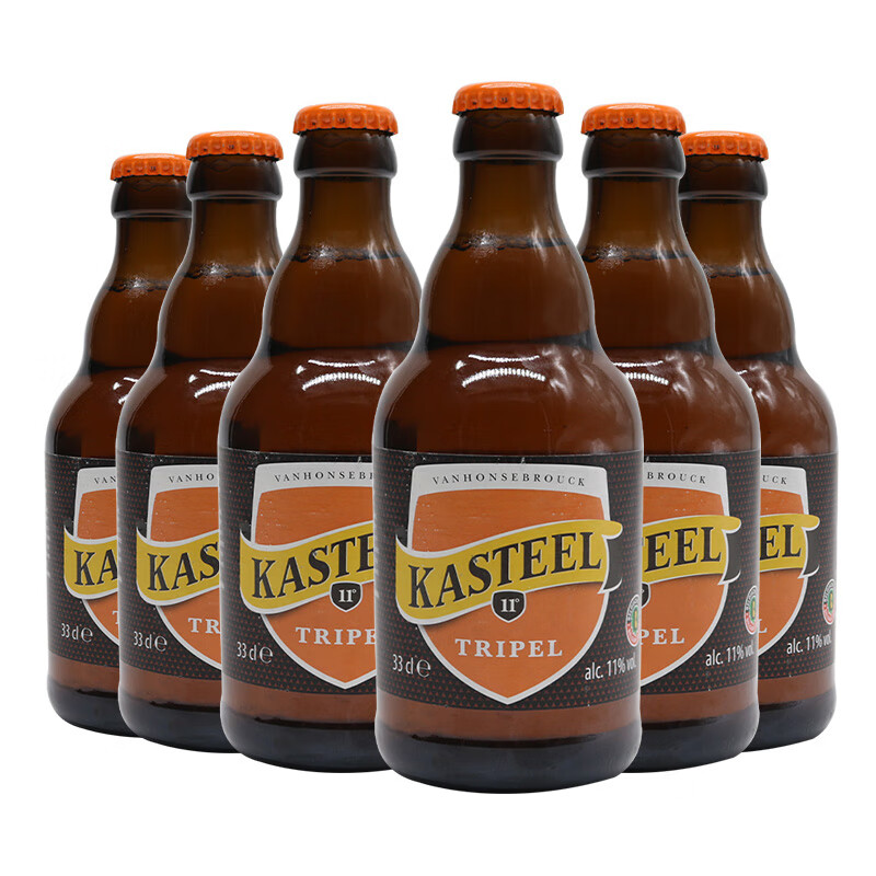 卡迪特 三料啤酒 330ml*6瓶 精酿啤酒 比利时进口 三料入门推荐京东自营