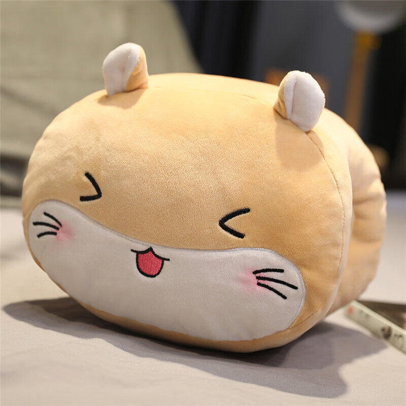 优羽卡通动漫暖手抱枕二次元靠垫动物公仔创意暖手捂手抱枕插手保暖