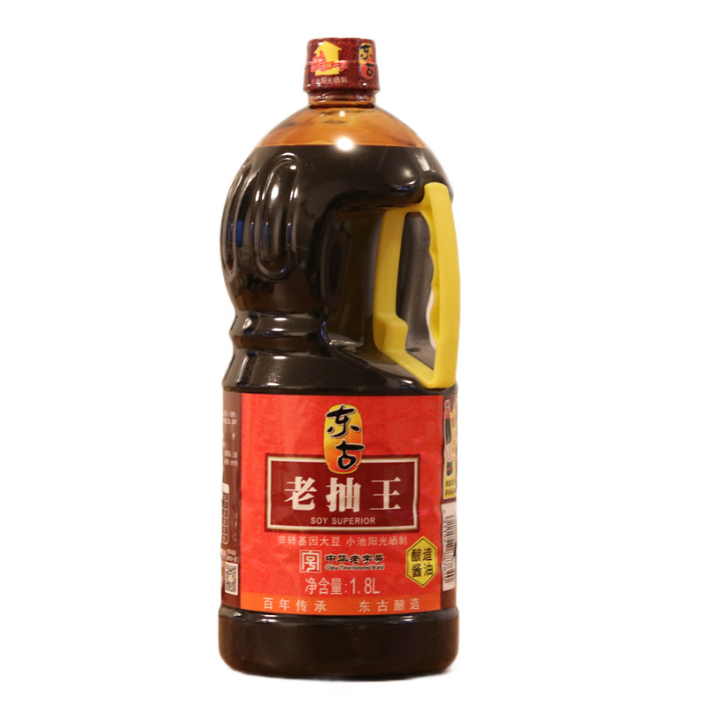 东古老抽王1.8升大桶家用炒菜红烧肉上色老抽黄豆酱油