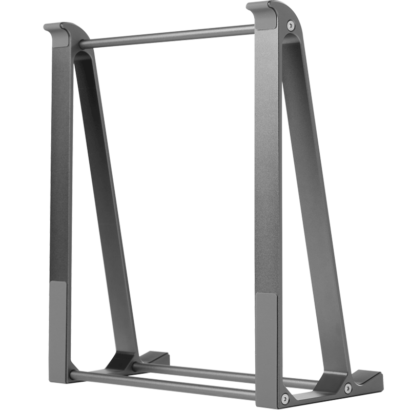 木丁丁 笔记本支架立式收纳架子电脑支架散热器铝合金属镂空底座苹果小米联想华为惠普置物架