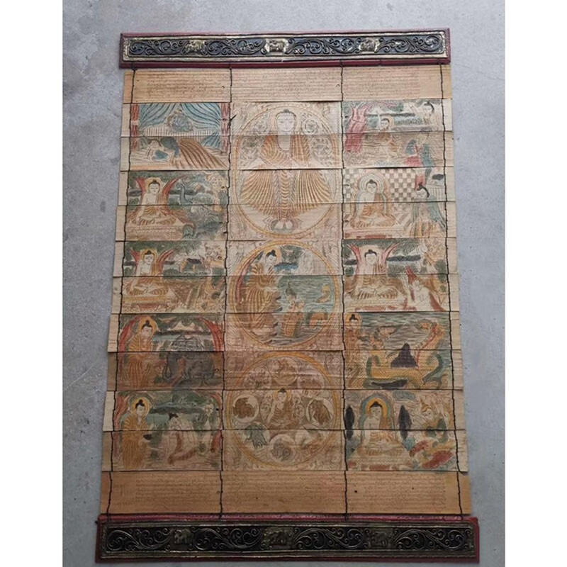 贝叶经 贝叶经就是写在贝树叶子上的经文,素有"佛教熊猫"之称的贝叶经