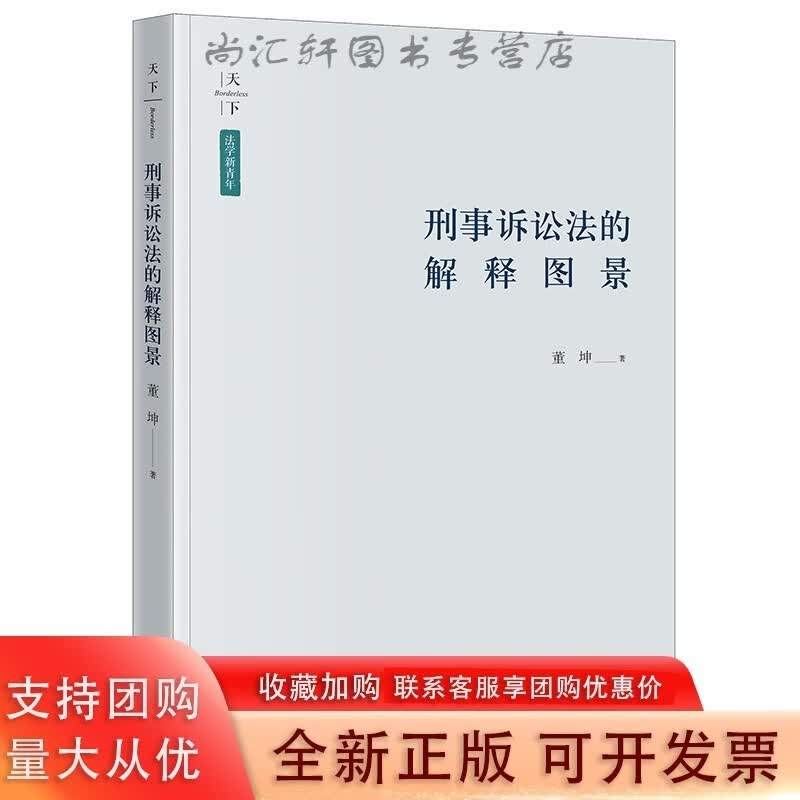 刑事诉讼法的解释图景 董坤著