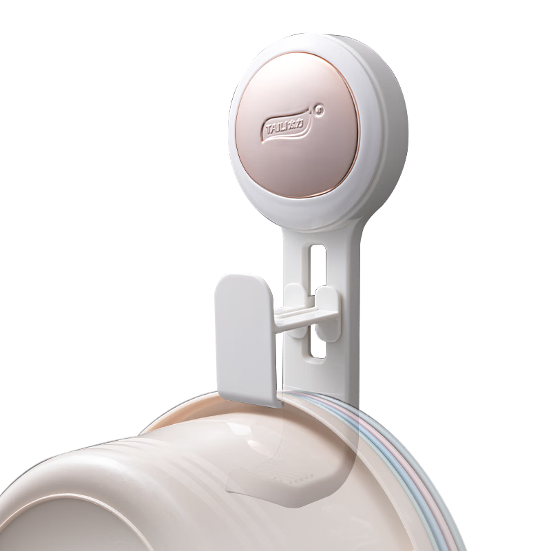 太力脸盆挂钩置物架婴儿浴盆澡盆挂钩吸盘免打孔挂盆神器间距可调1个