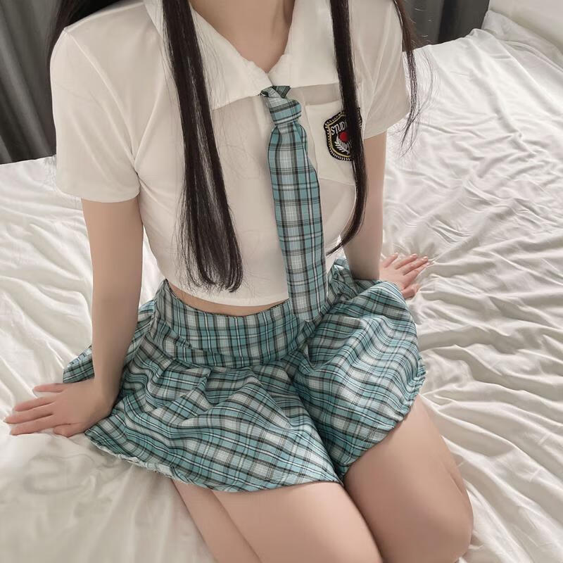 卡维妲新品jk制服情趣情趣内衣性感制服诱惑套装女清纯可爱分体学姐装