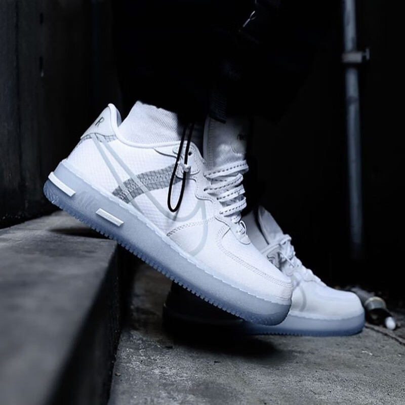 air force 1空军一号af1运动复古板鞋休闲鞋 cq8879-100 af1骨白 冰蓝