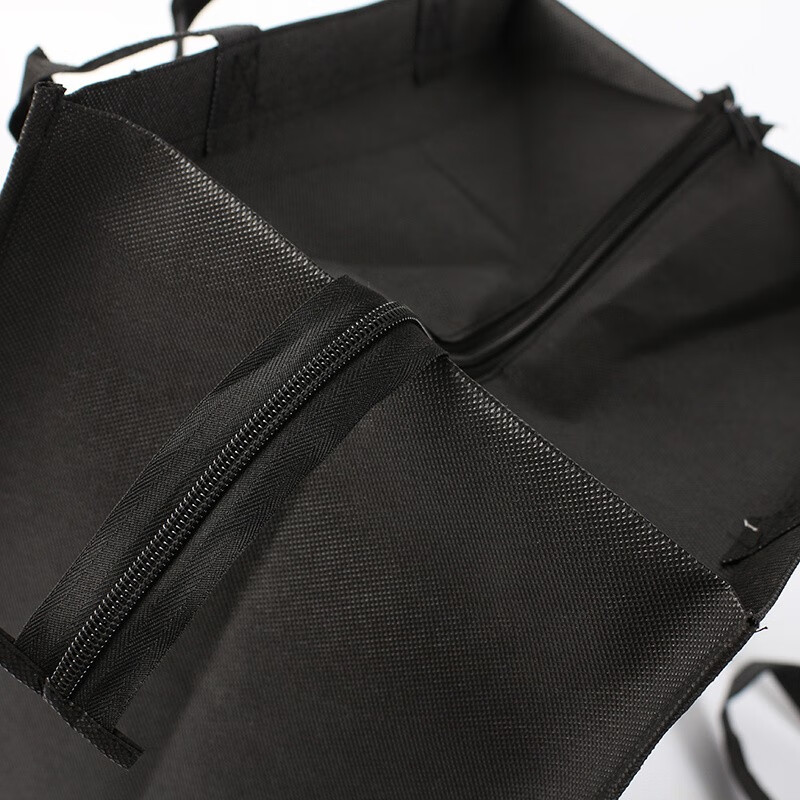 摩梧120g大号白酒一箱无纺布拉链袋子新年送礼品袋手提袋白酒茶包装袋 酒红色带拉链d款10个 宽50高40侧26CM