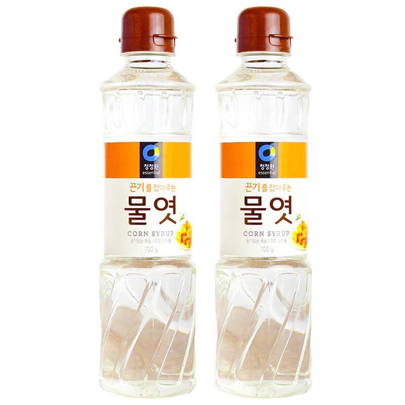 清净园 糖稀 韩国进口 水饴麦芽玉米糖浆烘焙原料 700g*2瓶