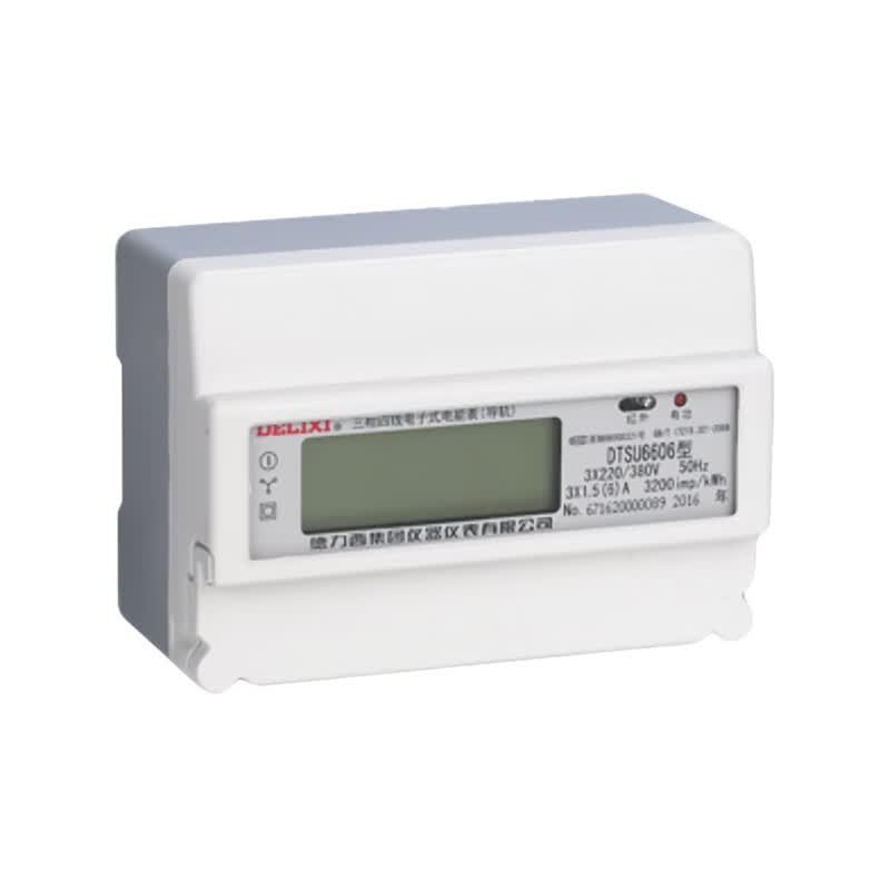 德力西电气 三相四线电子式电能表(导轨)1dtsu6606 220/380v 1级 10