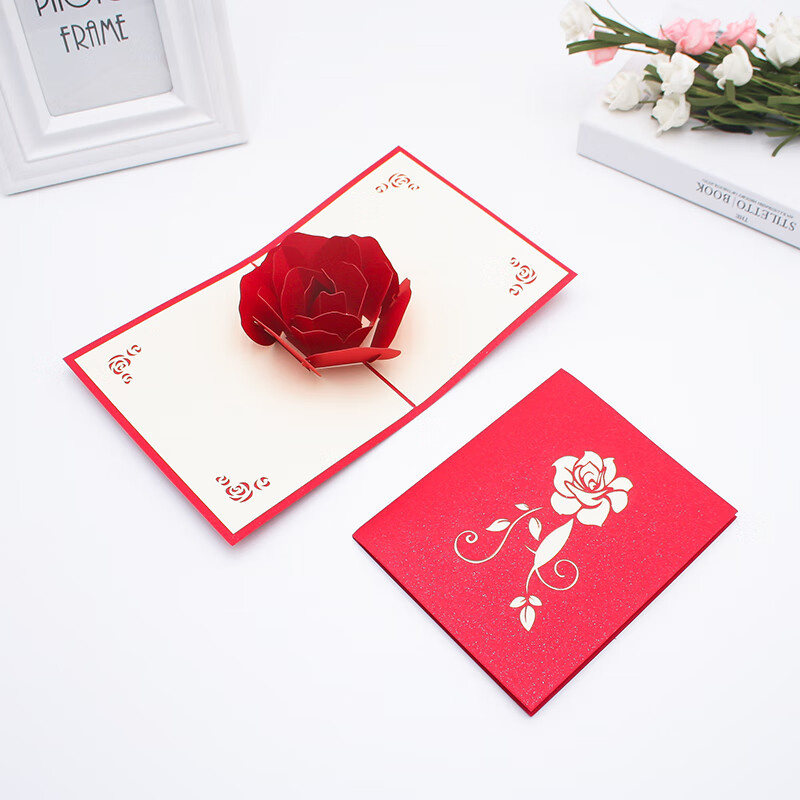 8妇女节贺卡定制文字立体3d创意纸雕员工客户感谢恩祝福卡片 贺卡