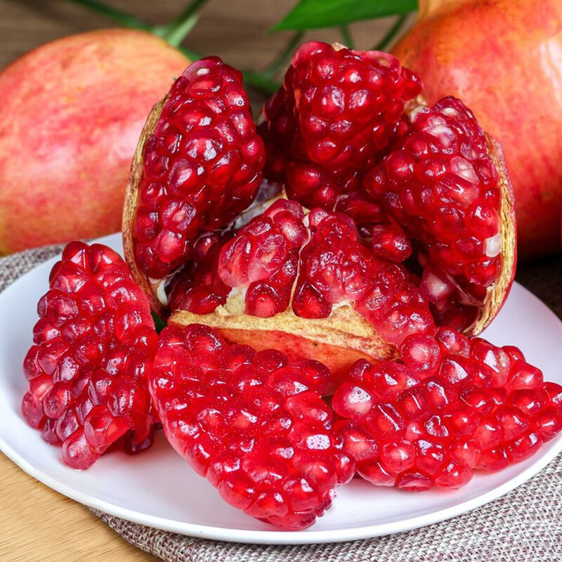 沙窝曙光突尼斯软籽石榴四川会理红宝石无籽石榴礼盒整箱新鲜水果生鲜