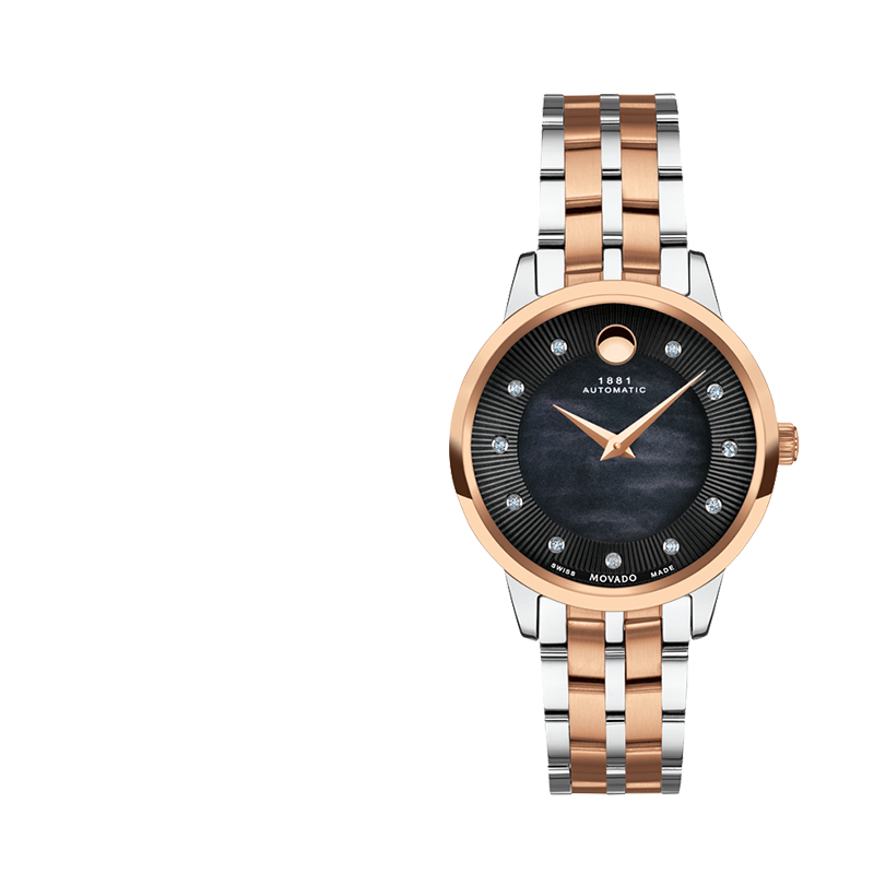 摩凡陀（Movado）瑞士手表全新1881系列腕表机械钢带女表30mm ETA-2671 0607488