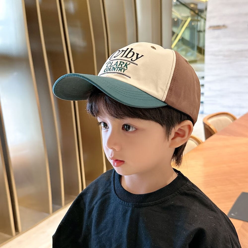 法比兔(fanbeeto)儿童帽子春夏新款男孩韩版透气太阳帽大童学生时尚