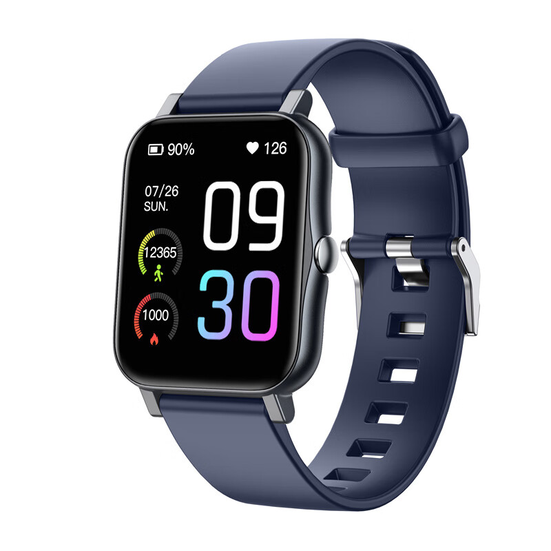 华为手机通用GTS2智能手表心率监测消息提醒多种运动模式手表 深蓝