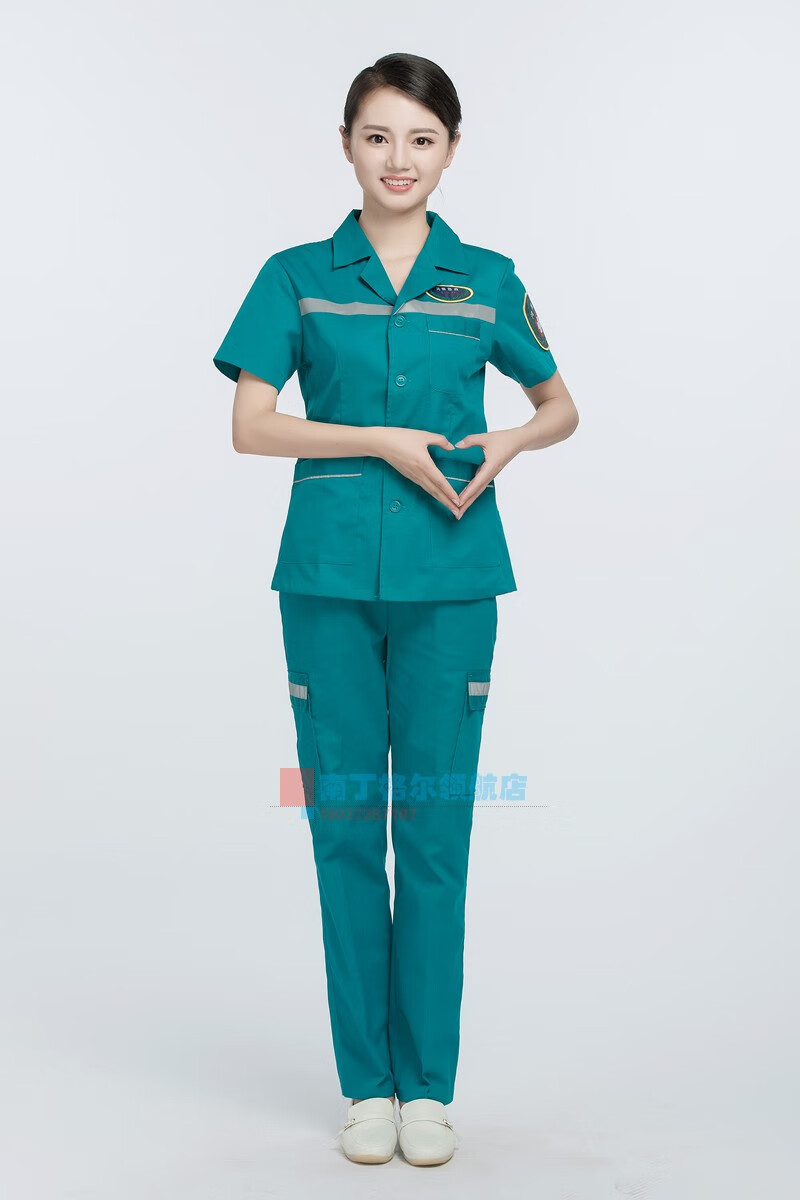 歌珀尼120急救工作服河南急救服装120司机服急诊科医生护士服套装 翠